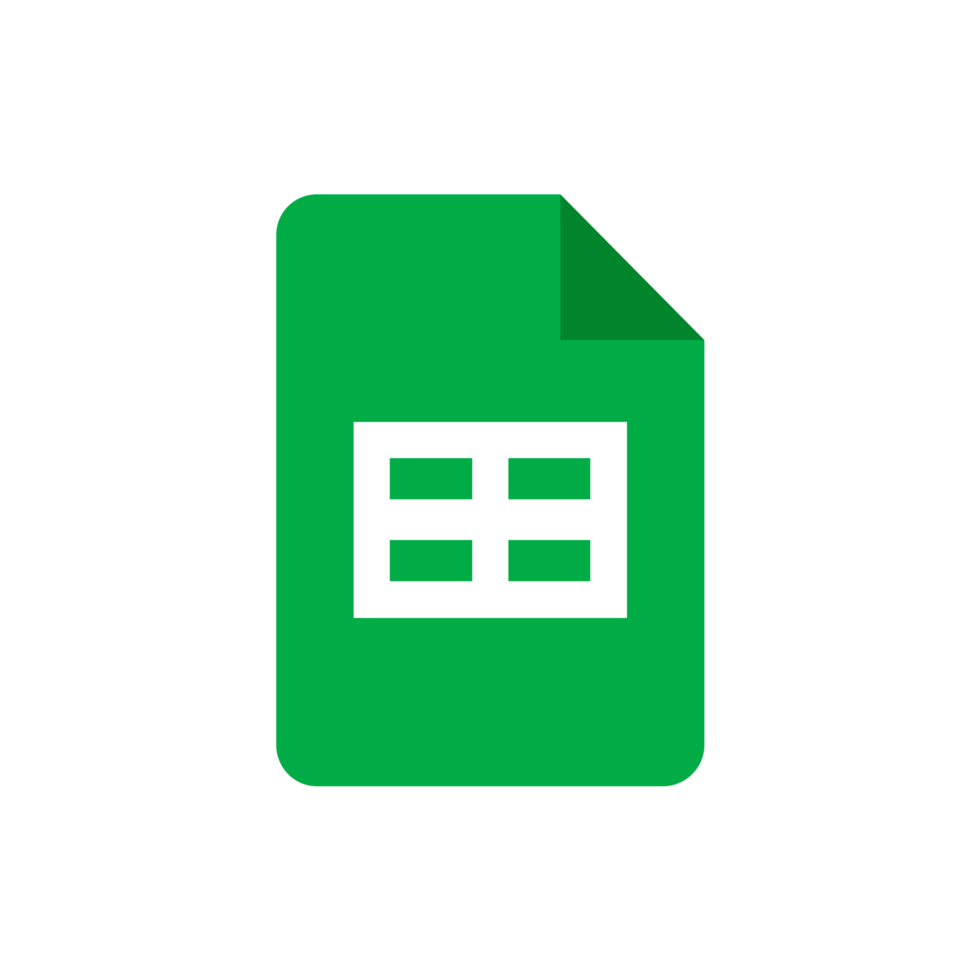 Google Sheets logo for exporting WhatsApp conversation data